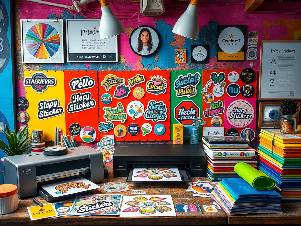 Canais de venda de adesivos personalizados