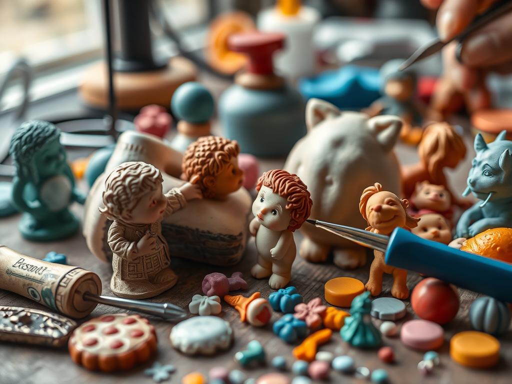 Técnicas avançadas de modelagem em biscuit