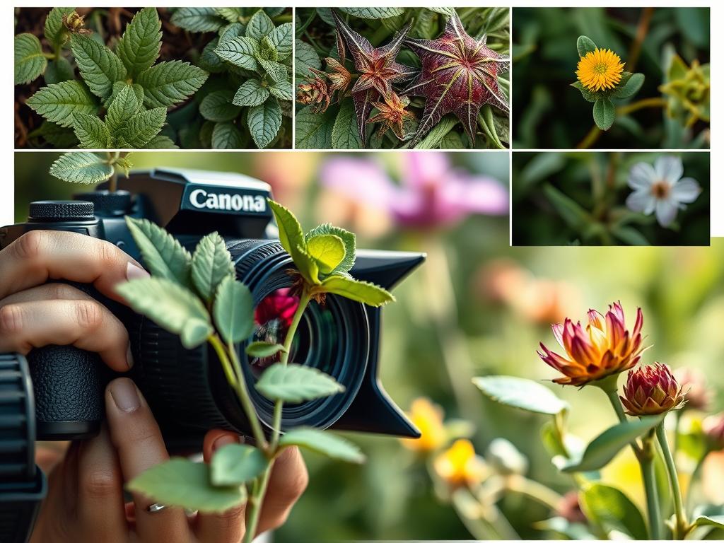 Técnicas de fotografia para identificação de plantas