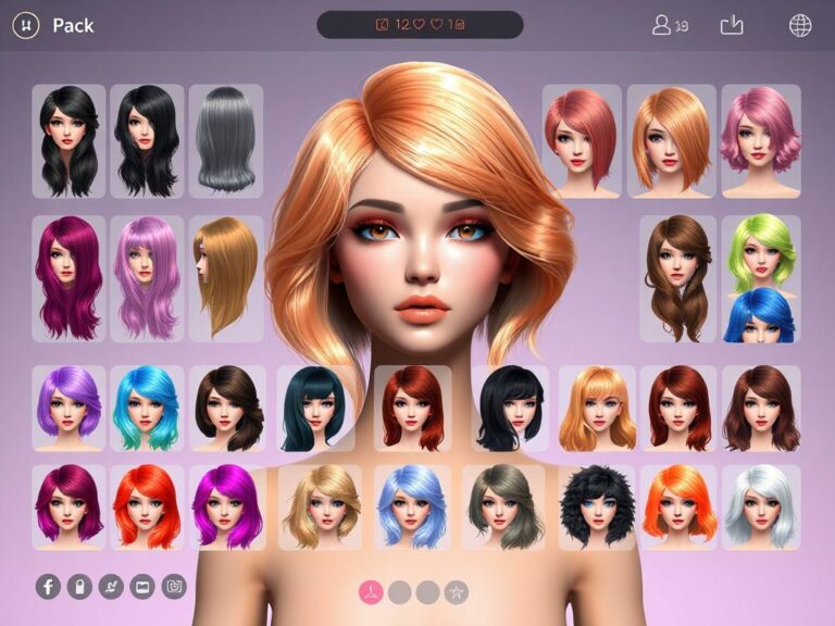 aplicativo para mudar a cor do cabelo
