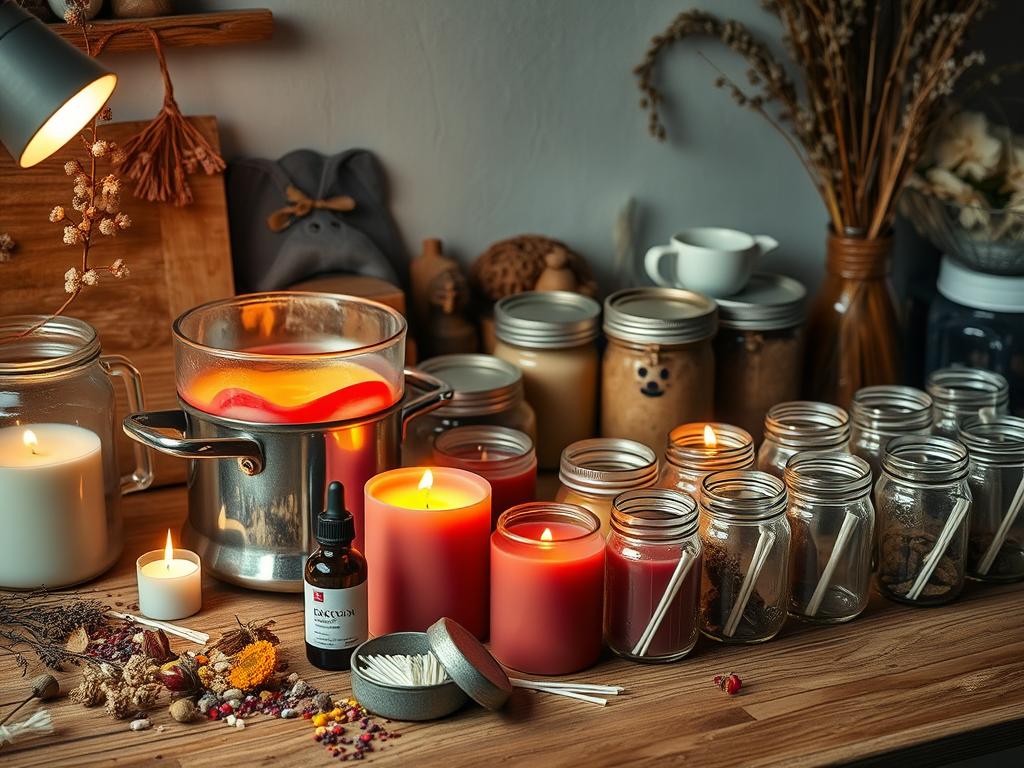 processo de fabricação de velas